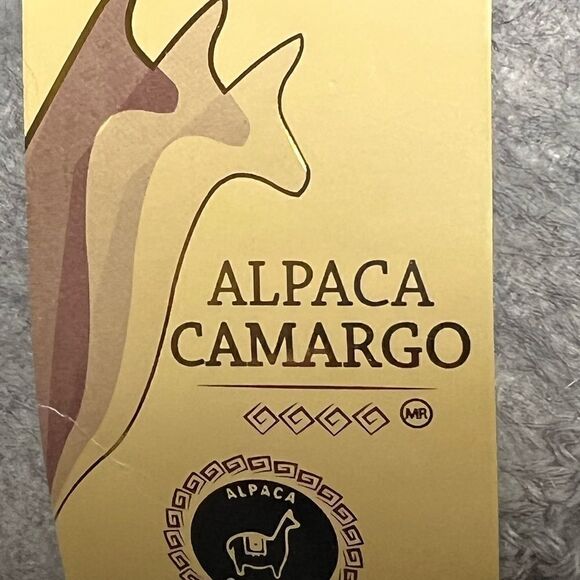 NWT Alpaca Camargo Authentic Peruvian Grey Scarf - Picture 3 of 4
